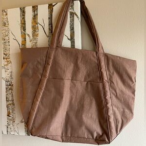 Baggu standard Cloud Bag brown cocoa nylon tote bag
